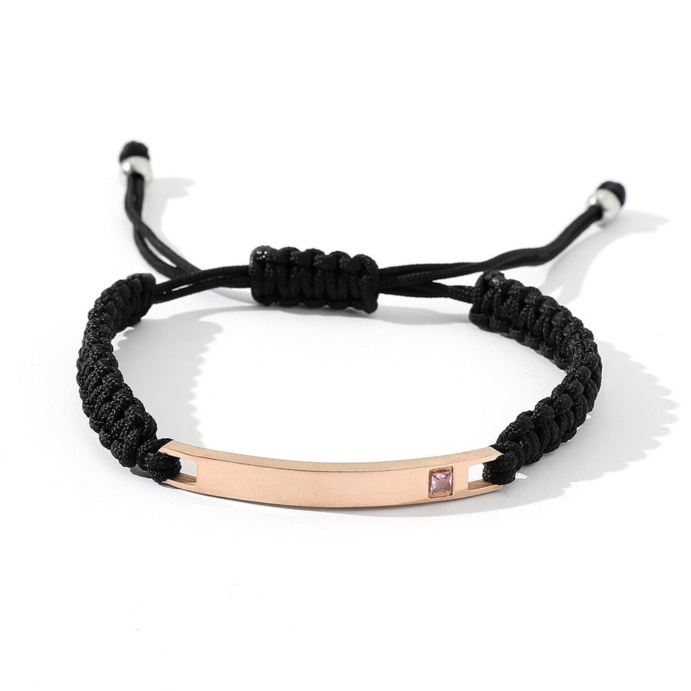Black and Gold Couple’s Bracelet